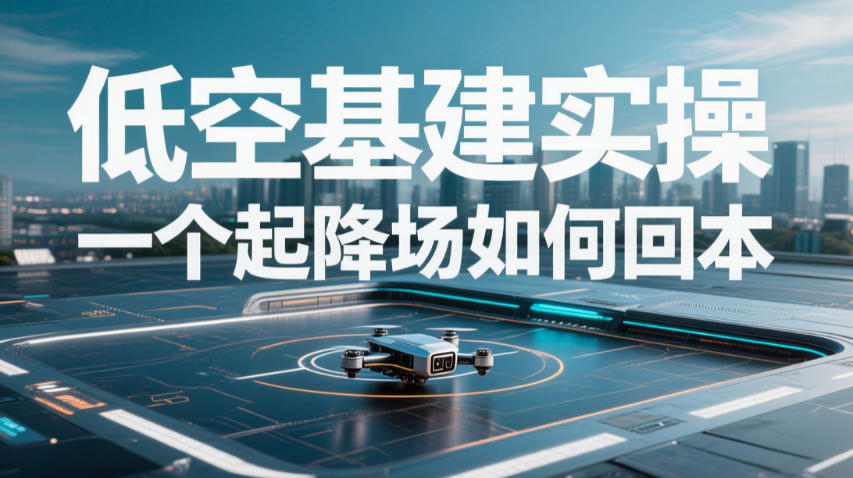 低空基建实操，一个起降场如何回本(图1)