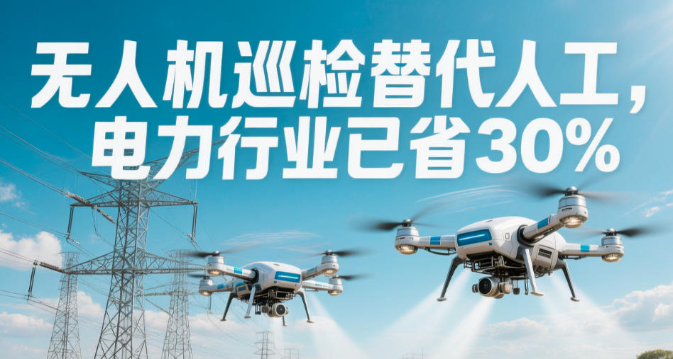 无人机巡检替代人工，电力行业已省30%(图1)