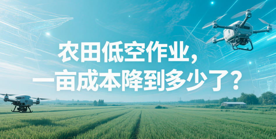 农田低空作业，一亩成本降到多少了？(图1)