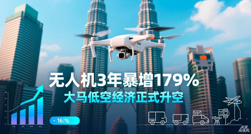 无人机3年暴增179% 大马低空经济正式升空