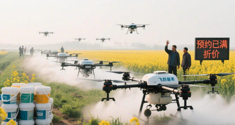 春耕无人机飞防涨价仍抢手：低空经济“飞”入寻常百姓家(图1)