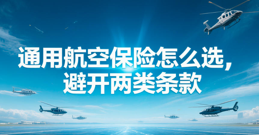 通用航空保险怎么选,避开两类条款(图1) 通用航空保险怎么选,避开两类条款(图1)