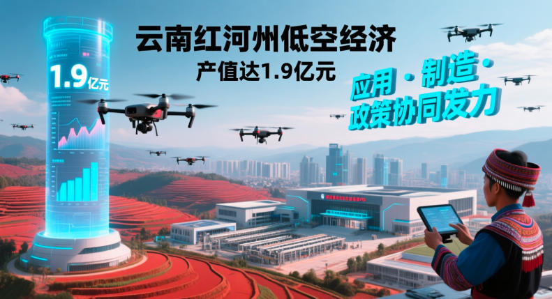 云南红河州低空经济产值达1.9亿元，应用、制造、政策协同发力(图1)