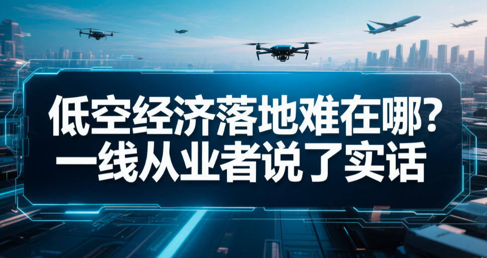 低空经济落地难在哪？一线从业者说了实话(图1)