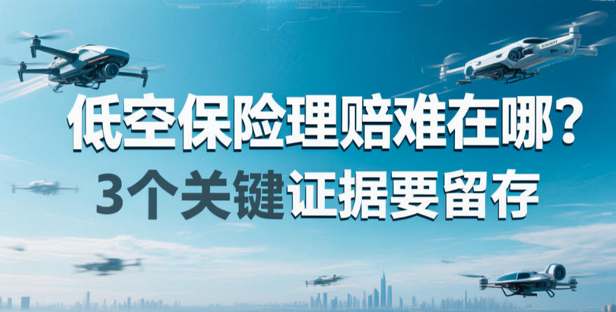 低空保险理赔难在哪？3个关键证据要留存(图1)