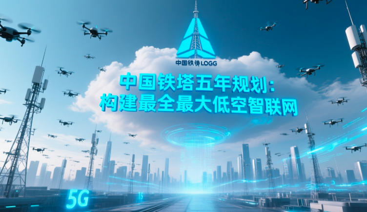 中国铁塔发布五年规划，建全球最大低空智联网(图1)