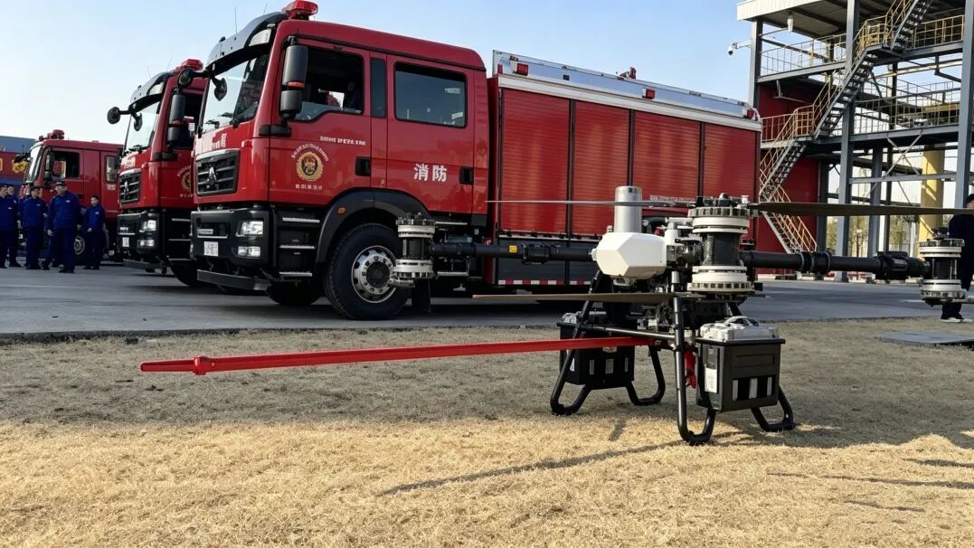 华启天成机载消防水枪套件 | 升空即决战，出水不间断(图2)