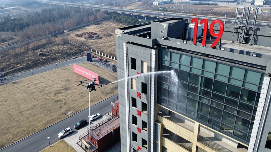 华启天成机载消防水枪套件 | 升空即决战，出水不间断(图4)