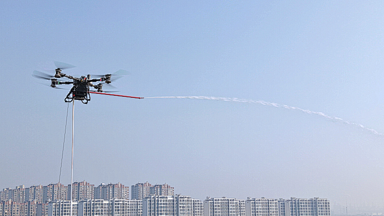 华启天成机载消防水枪套件 | 升空即决战，出水不间断(图5)