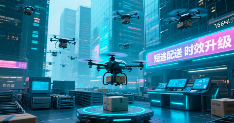 低空物流落地商圈，短途配送时效升级(图1)