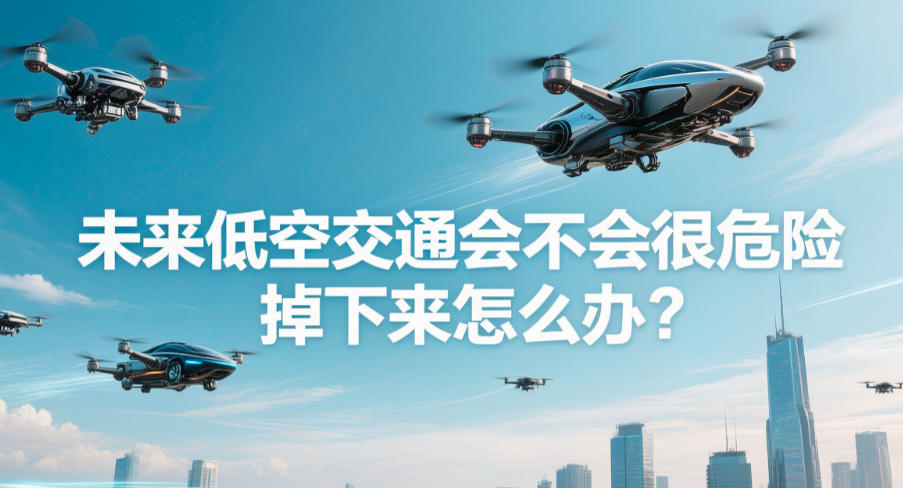 未来低空交通会不会很危险？掉下来怎么办？