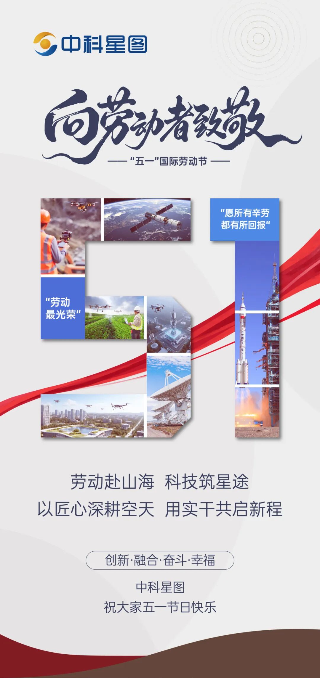 致敬劳动者 | 中科星图祝您“五一”国际劳动节快乐(图1)