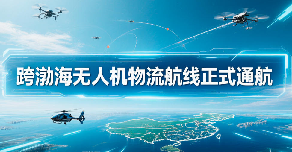 跨渤海无人机物流航线正式通航