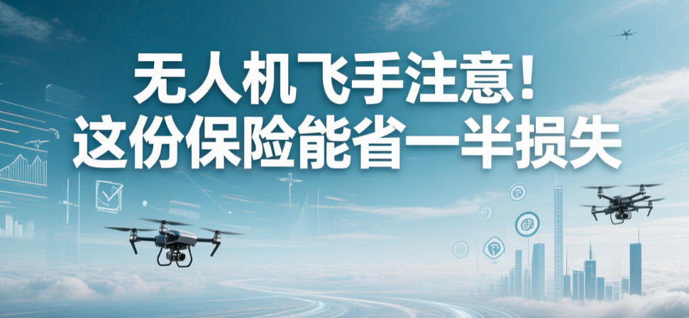 无人机飞手注意！这份保险能省一半损失(图1)