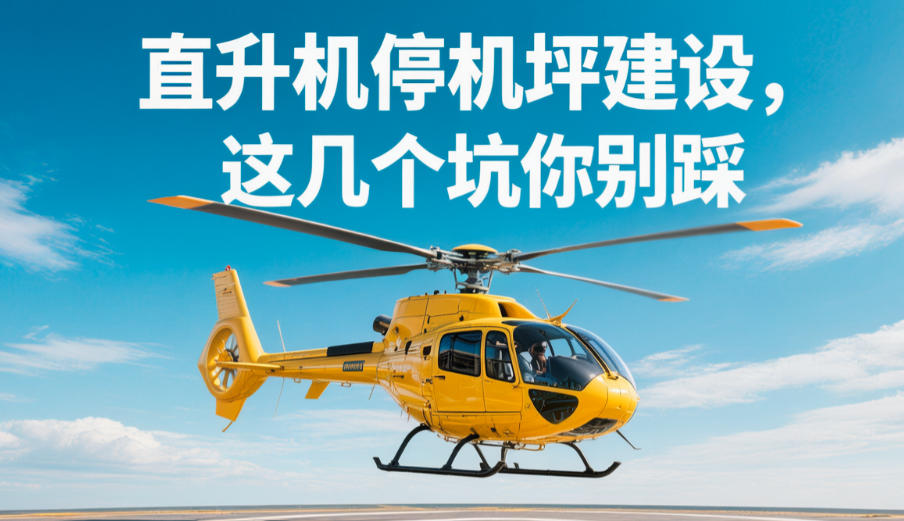 直升机停机坪建设，这几个坑你别踩(图1)