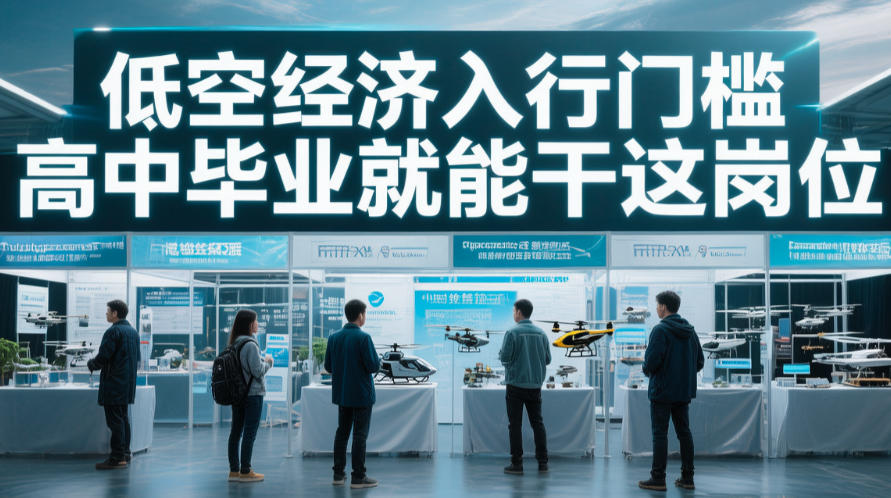 低空经济入行门槛，高中毕业就能干这岗位