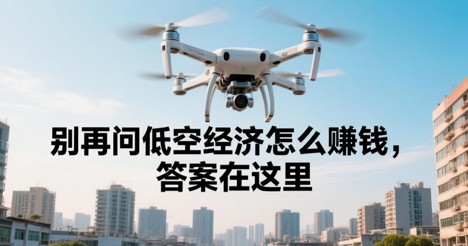 别再问低空经济怎么赚钱，答案在这里