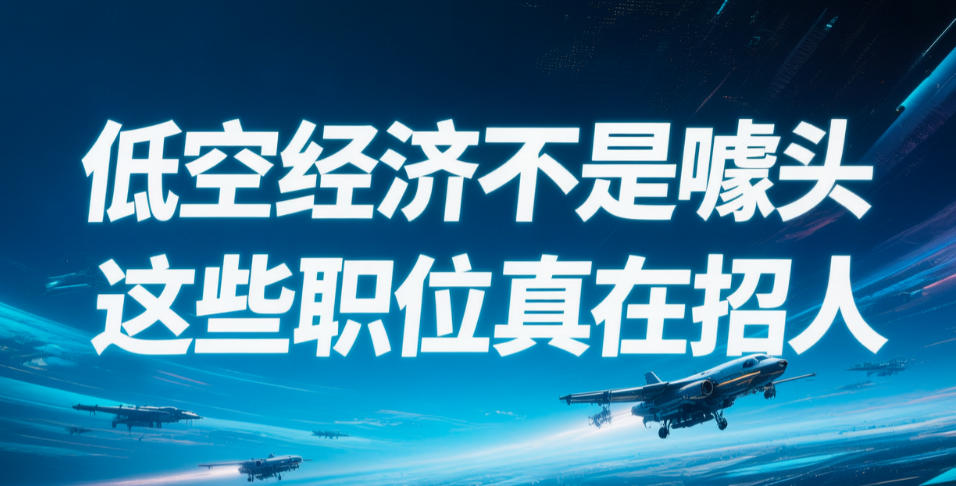 低空经济不是噱头，这些职位真在招人