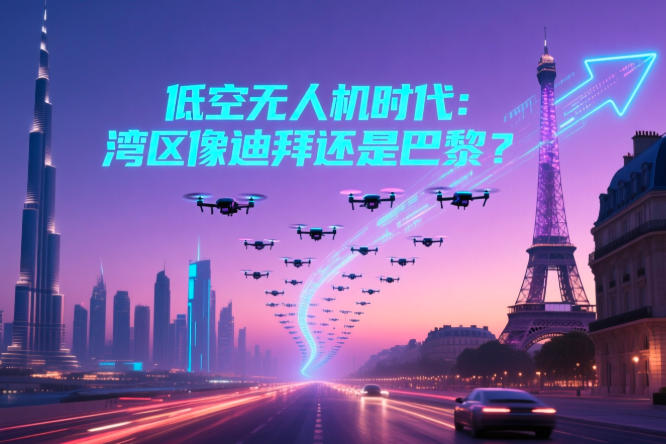 低空无人机时代:湾区像迪拜还是巴黎?(图1) 低空无人机时代:湾区像迪拜还是巴黎?(图1)