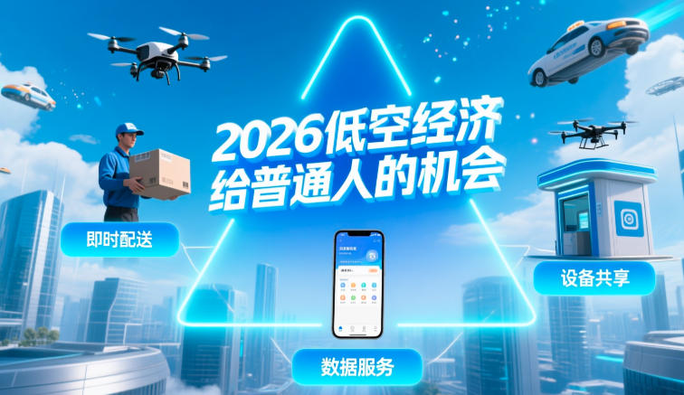 2026低空经济给普通人的机会有哪些?(图1) 2026低空经济给普通人的机会有哪些?(图1)