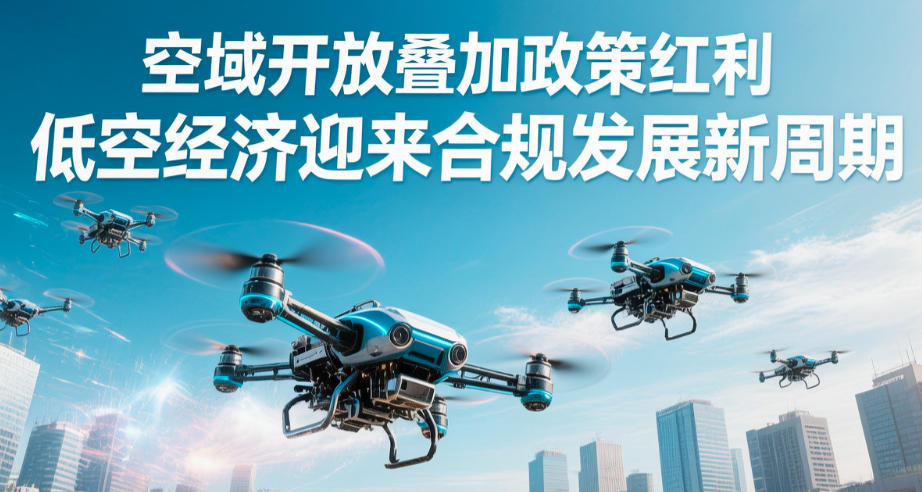 空域开放叠加政策红利，低空经济迎来合规发展新周期