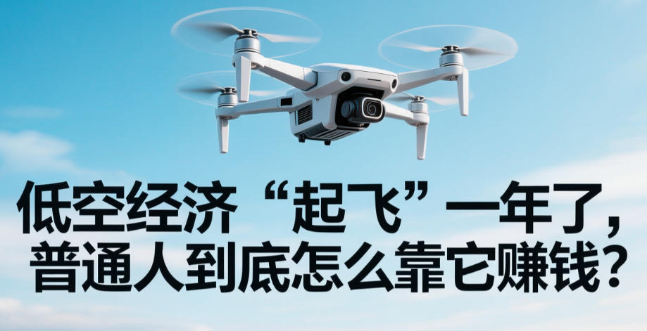 低空经济“起飞”一年了,普通人到底怎么靠它赚钱?(图1) 低空经济“起飞”一年了,普通人到底怎么靠它赚钱?(图1)