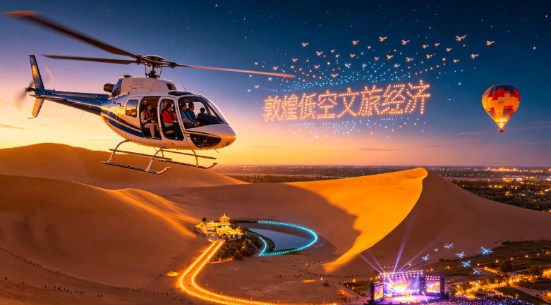 敦煌低空经济未来将撬动更大规模文旅消费市场(图1)