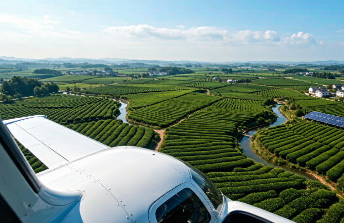 “空中览景+落地品茶”:岚山区把低空飞行玩出了新花样(图1) “空中览景+落地品茶”:岚山区把低空飞行玩出了新花样(图1)