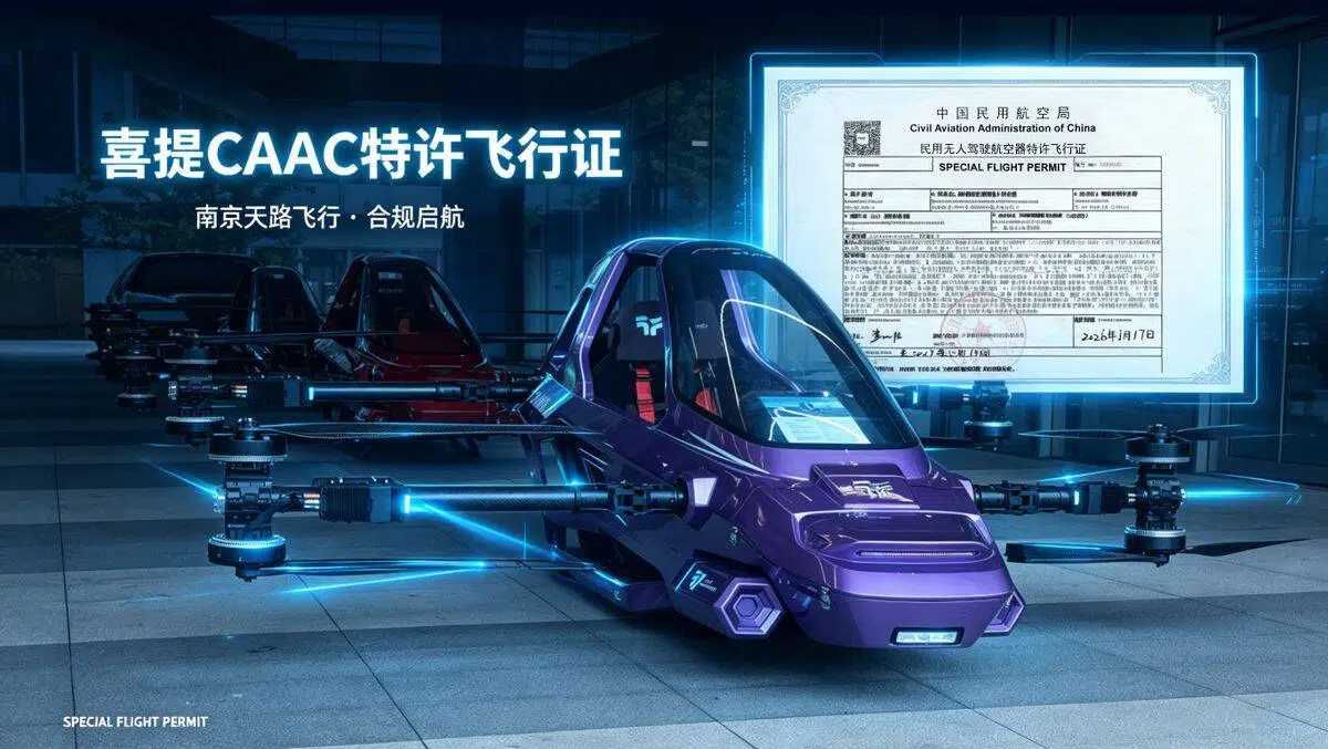 低空经济浪潮下,南京天路TL-Y单座eVTOL飞行器获CAAC“准飞证”(图1) 低空经济浪潮下,南京天路TL-Y单座eVTOL飞行器获CAAC“准飞证”(图1)