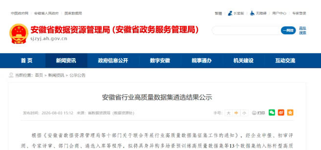 全省仅 13 个！星图智源低空经济数据集获评安徽标杆型高质量数据集