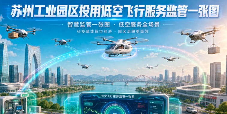 苏州工业园区投用低空飞行服务监管一张图(图1)