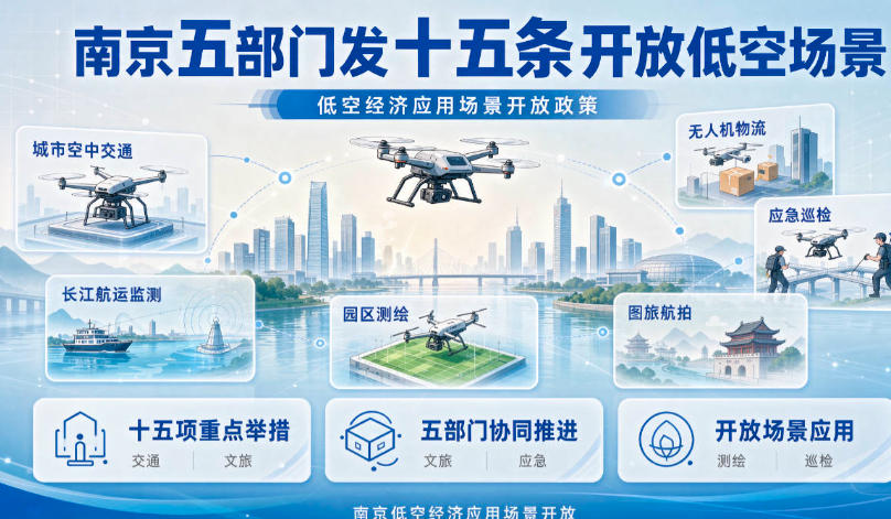 南京开放十五条低空场景，比补贴更狠的是给活干