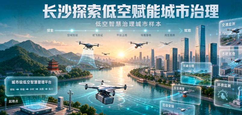长沙探索低空赋能城市治理(图1) 长沙探索低空赋能城市治理(图1)