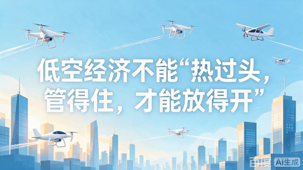 低空经济不能“热过头”，管得住，才能放得开