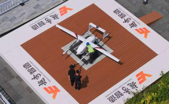 51.5公里、30分钟、全链条无人!广州首条常态化无人物流航线南沙开通(图1) 51.5公里、30分钟、全链条无人!广州首条常态化无人物流航线南沙开通(图1)