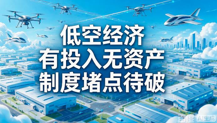 低空经济“有投入无资产”,制度堵点待破(图1) 低空经济“有投入无资产”,制度堵点待破(图1)