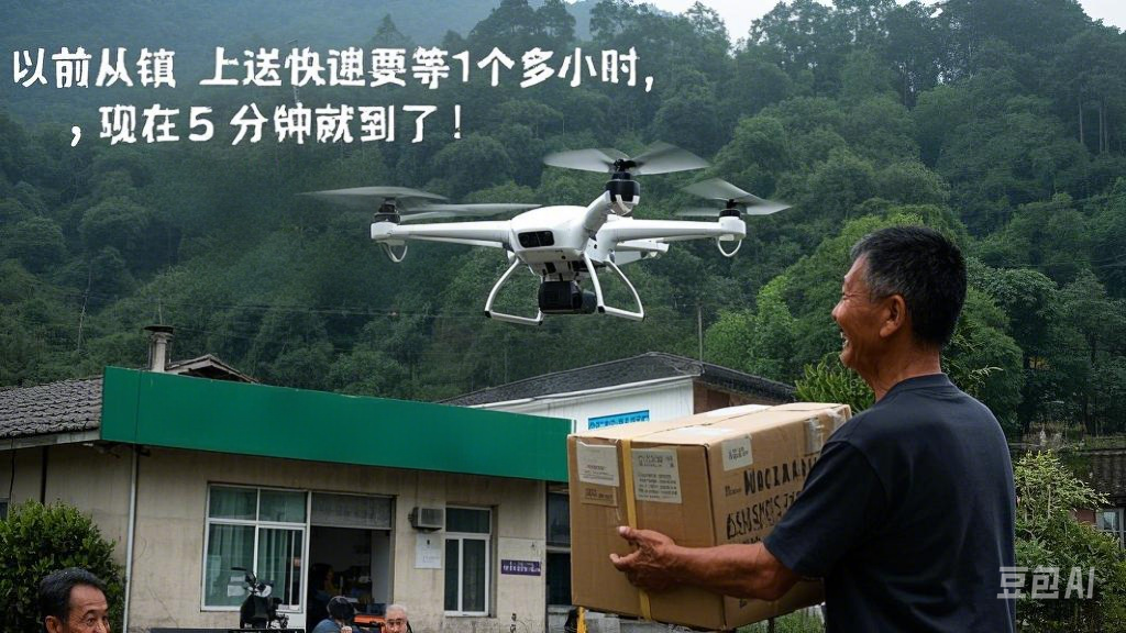 自贡无人机快递首飞5分钟跨越17公里，乡村物流进入“飞的”时代(图1)
