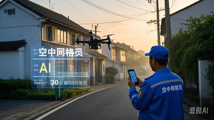 无人机"慧眼"：张家桥村的空中治理革命(图1)