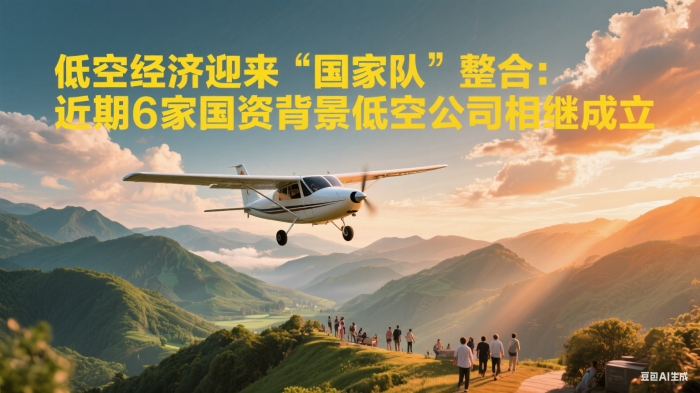 6家国资低空公司成立，低空经济全产业链布局加速