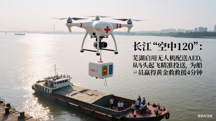长江黄金水道变生命通道：无人机救援(图1)