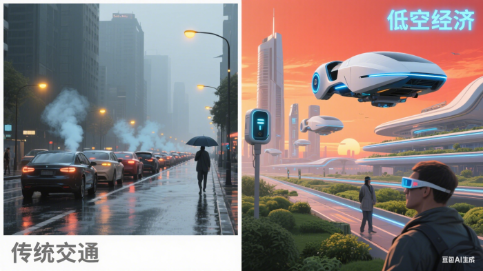 低空经济 vs 传统交通：谁能更高效解决拥堵问题？(图1)
