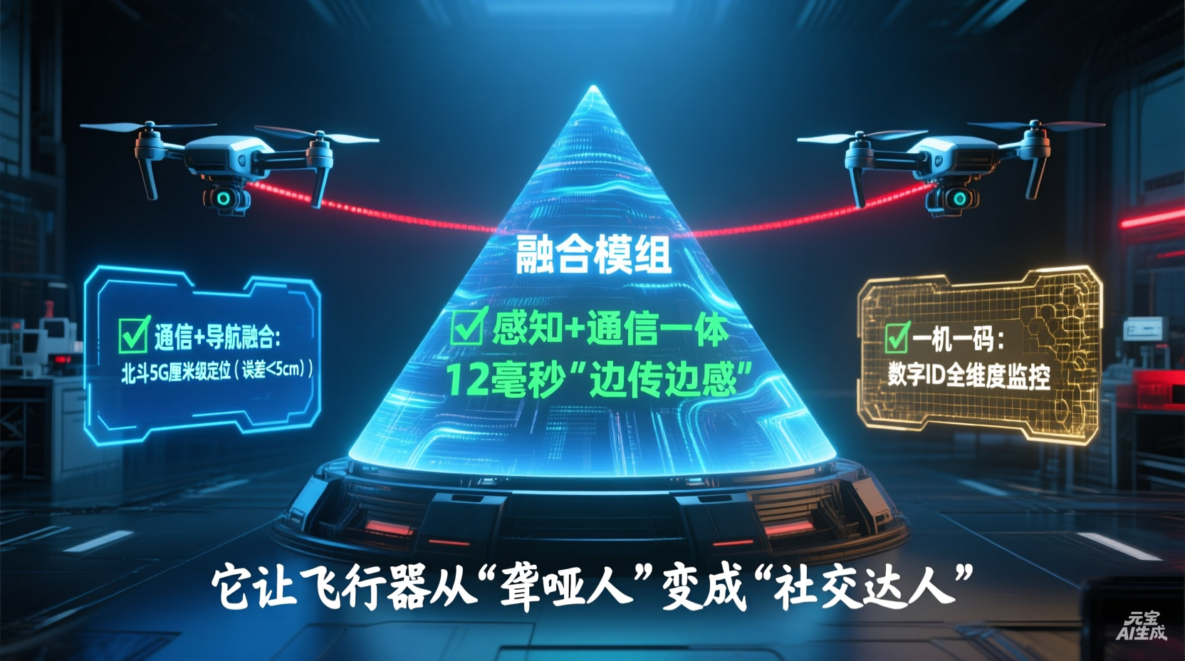 安全破局：融合模组如何实现厘米级空管，让飞行器“看得见、管得住”